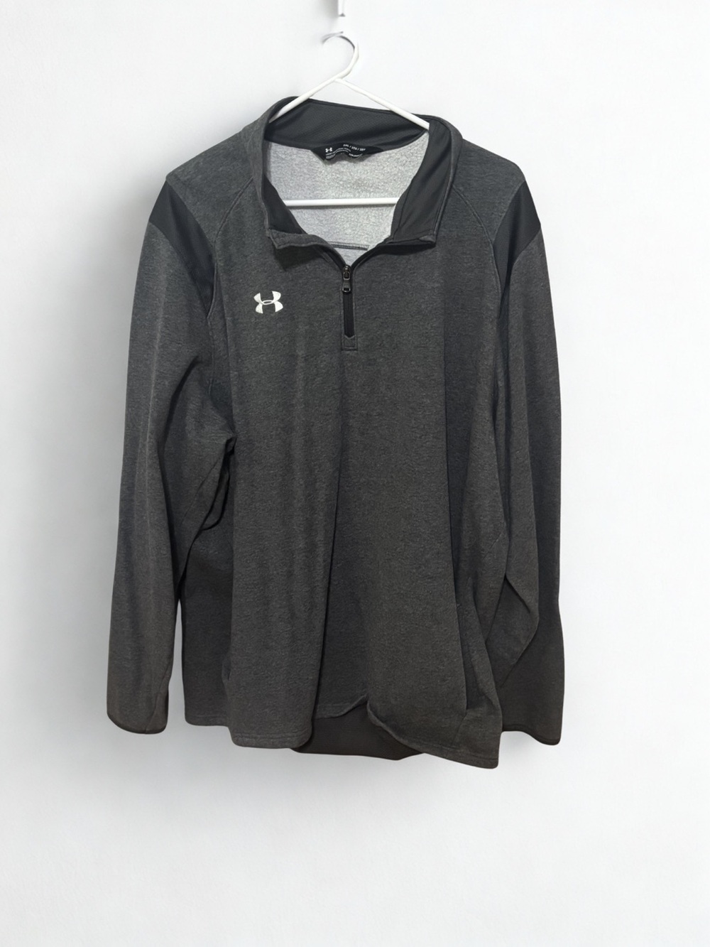Under Armour Charcoal/Black Quarter-Zip Pullover